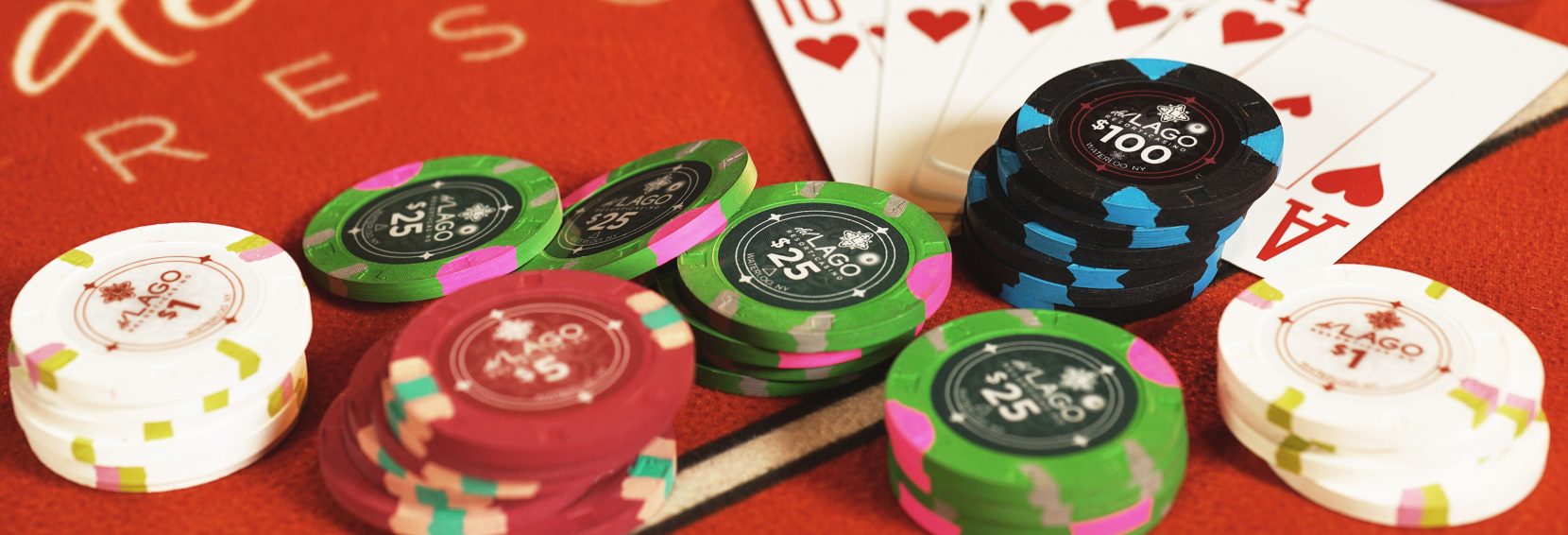 del Lago Resort & Casino Poker Chips and Cards
